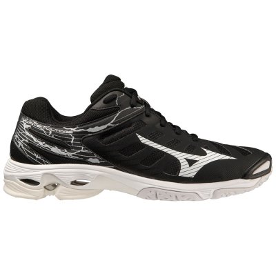 Zapatillas Para Voleibol Mizuno WAVE Voltage Hombre Negros / Plateados - Chile M254YKSMIG